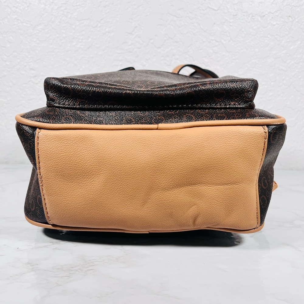 GUESS Monogram Brown and Tan Backpack - Picture 5 of 13